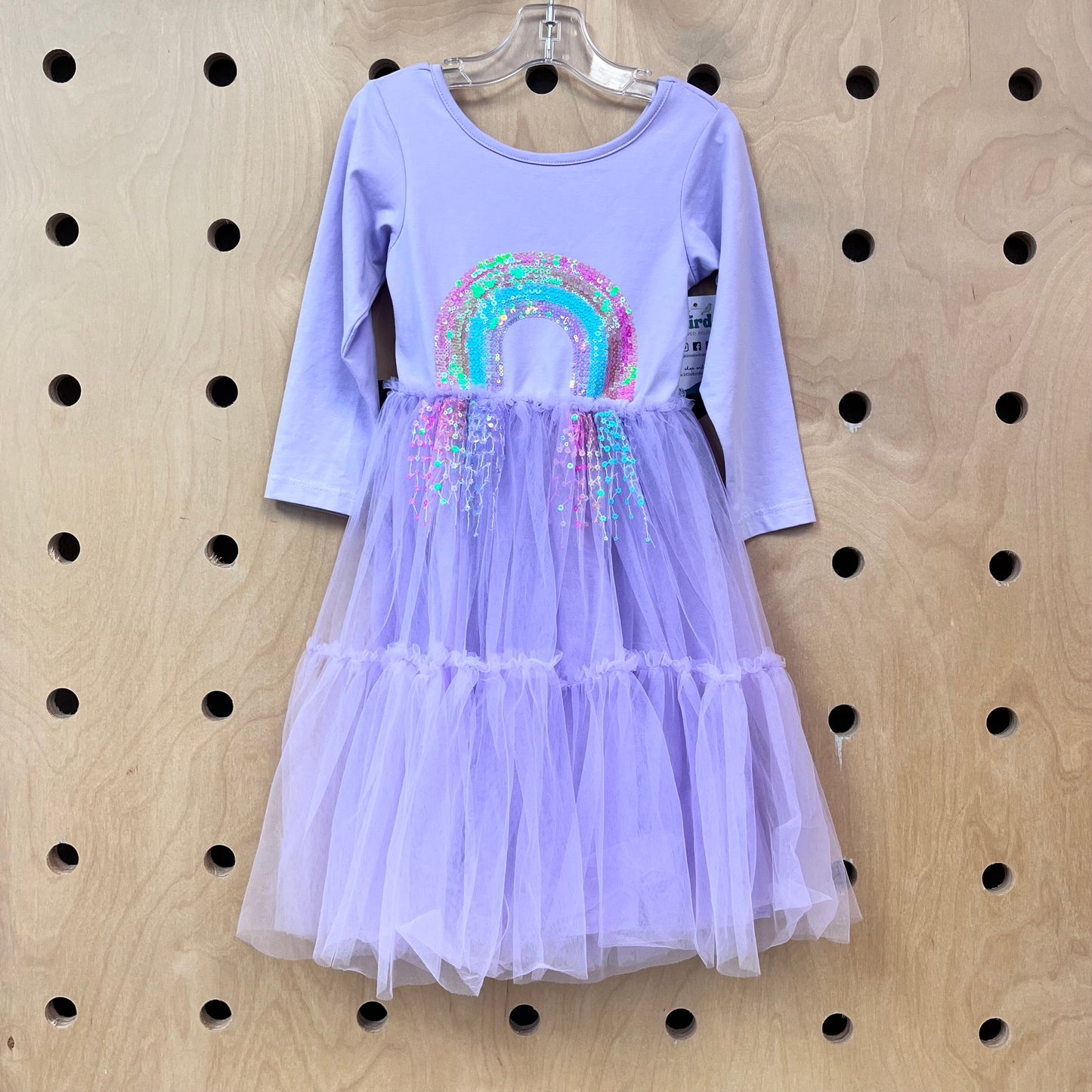 Lavender Rainbow Tulle Dress