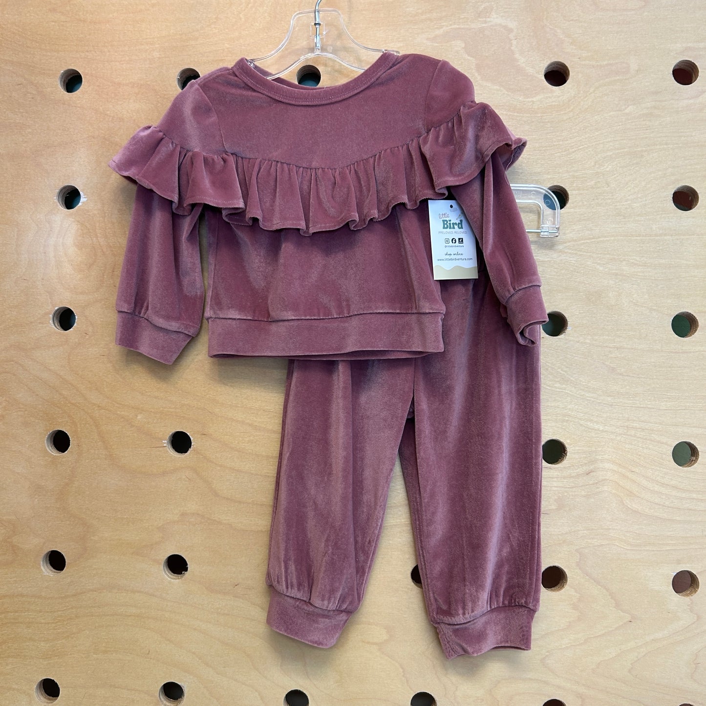 Mauve Velour Outfit