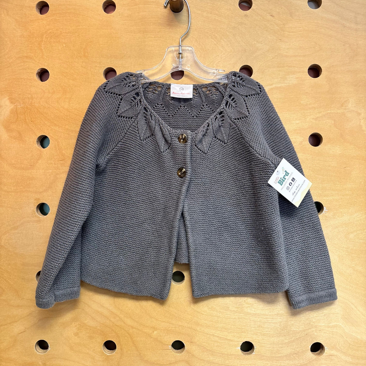 Grey Knit Cardigan