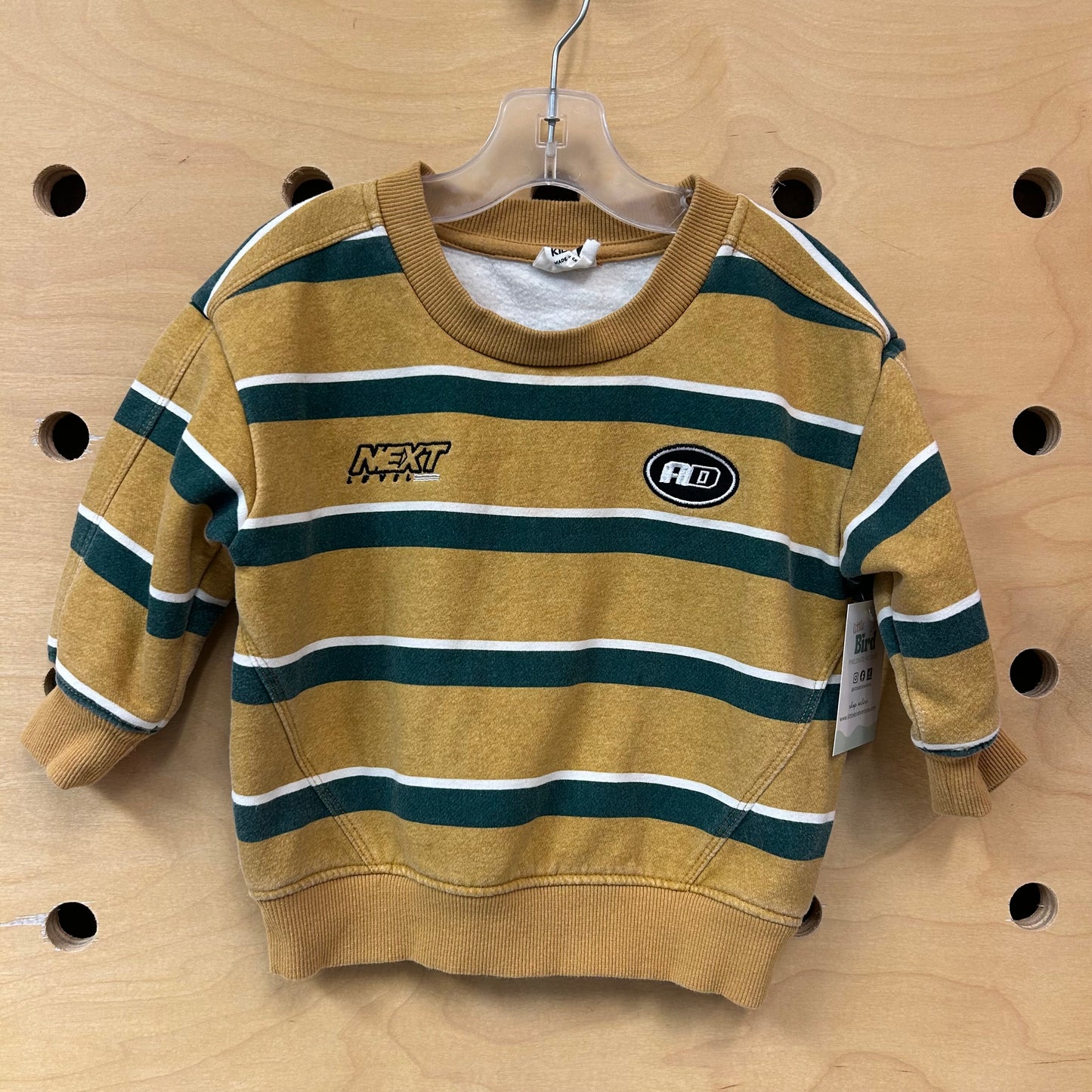 Mustard/Teal Embroidered Pullover