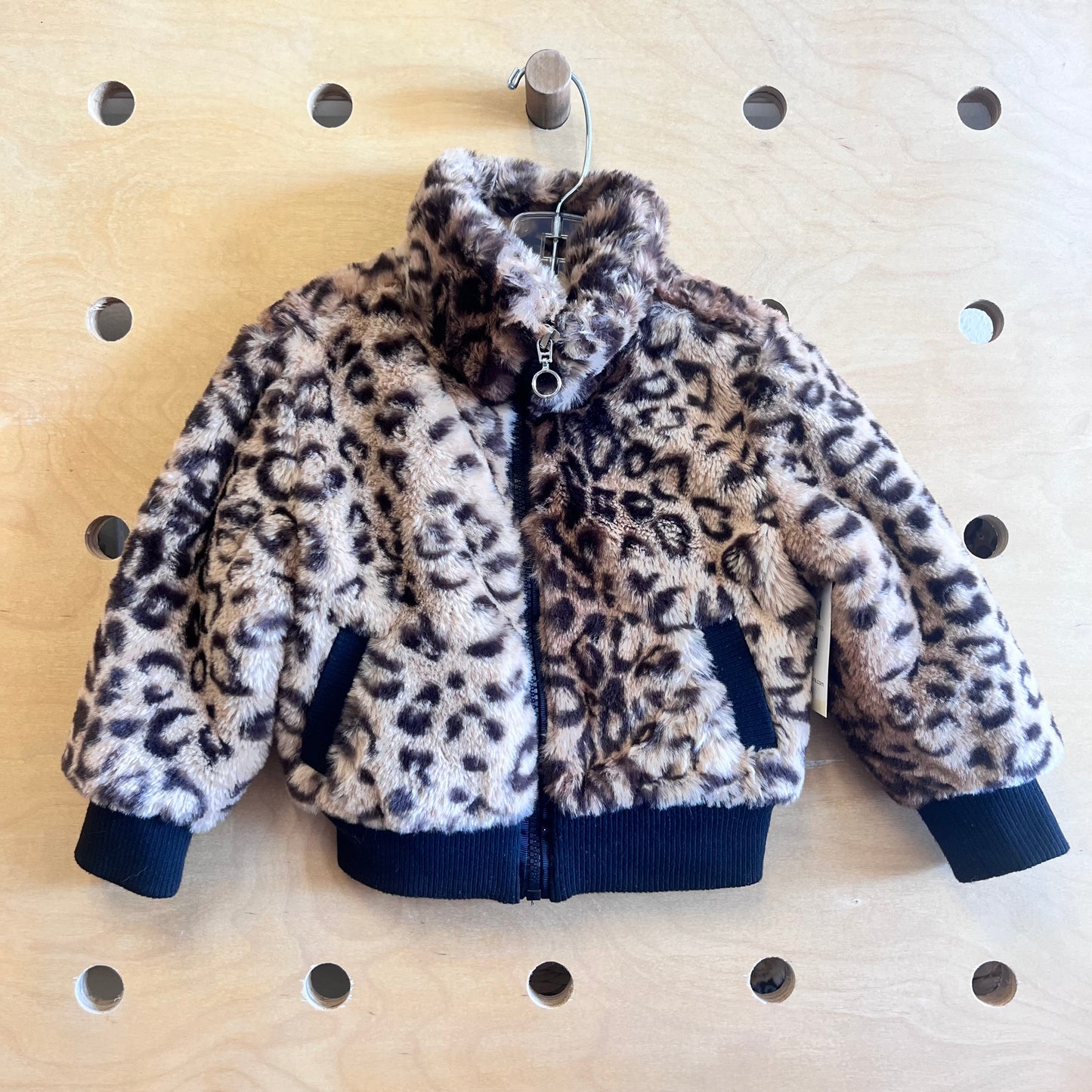 Faux Fur Cheetah Print Jacket