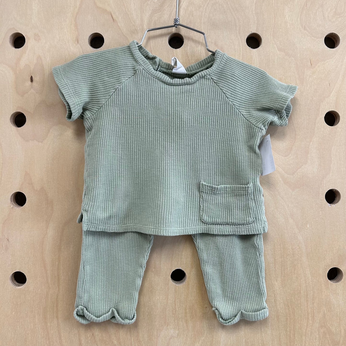 Green Waffle Outfit