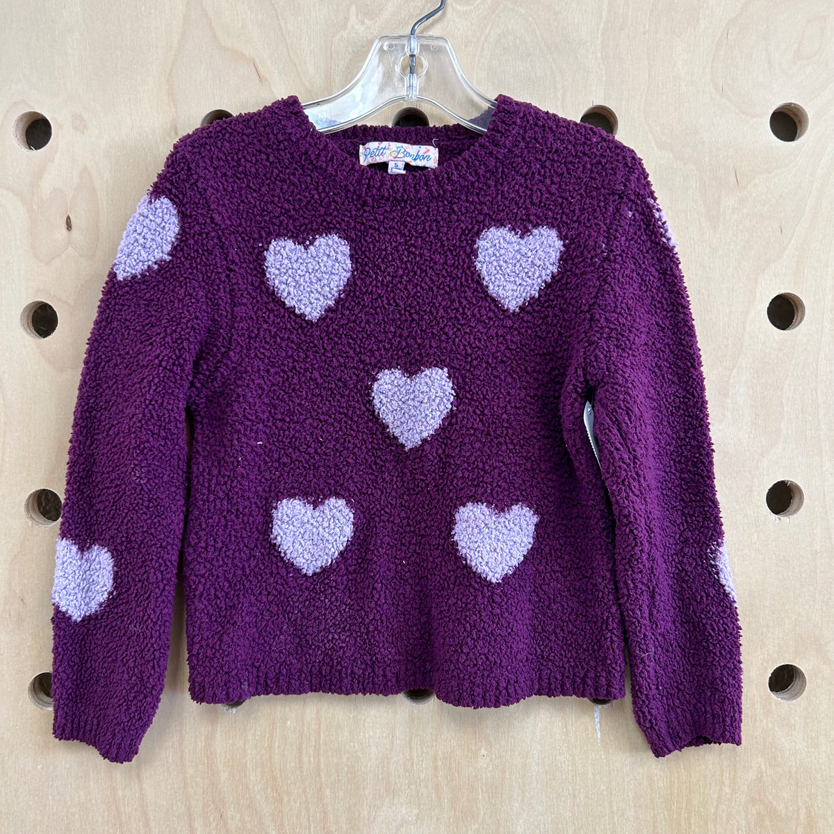 Purple & Lavender Hearts Sweater