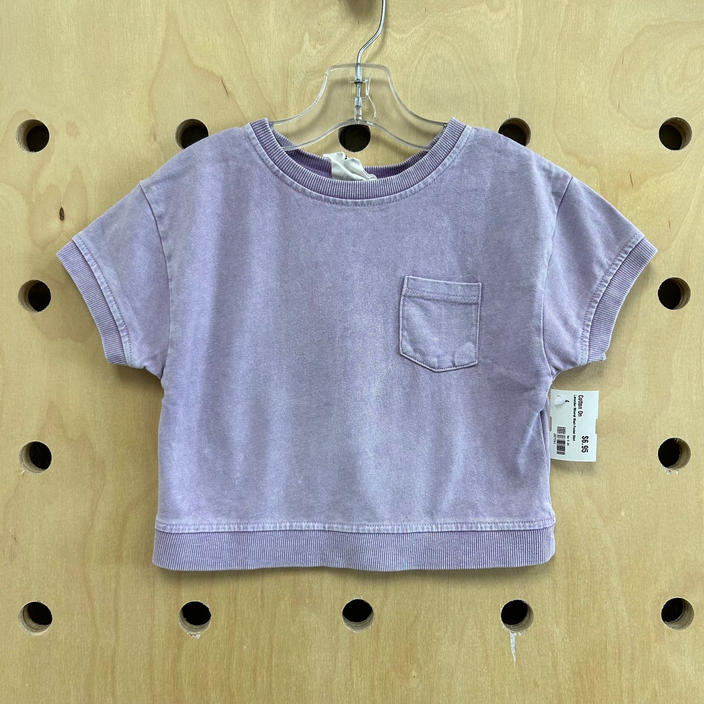 Lavender Mineral Wash Pocket Shirt