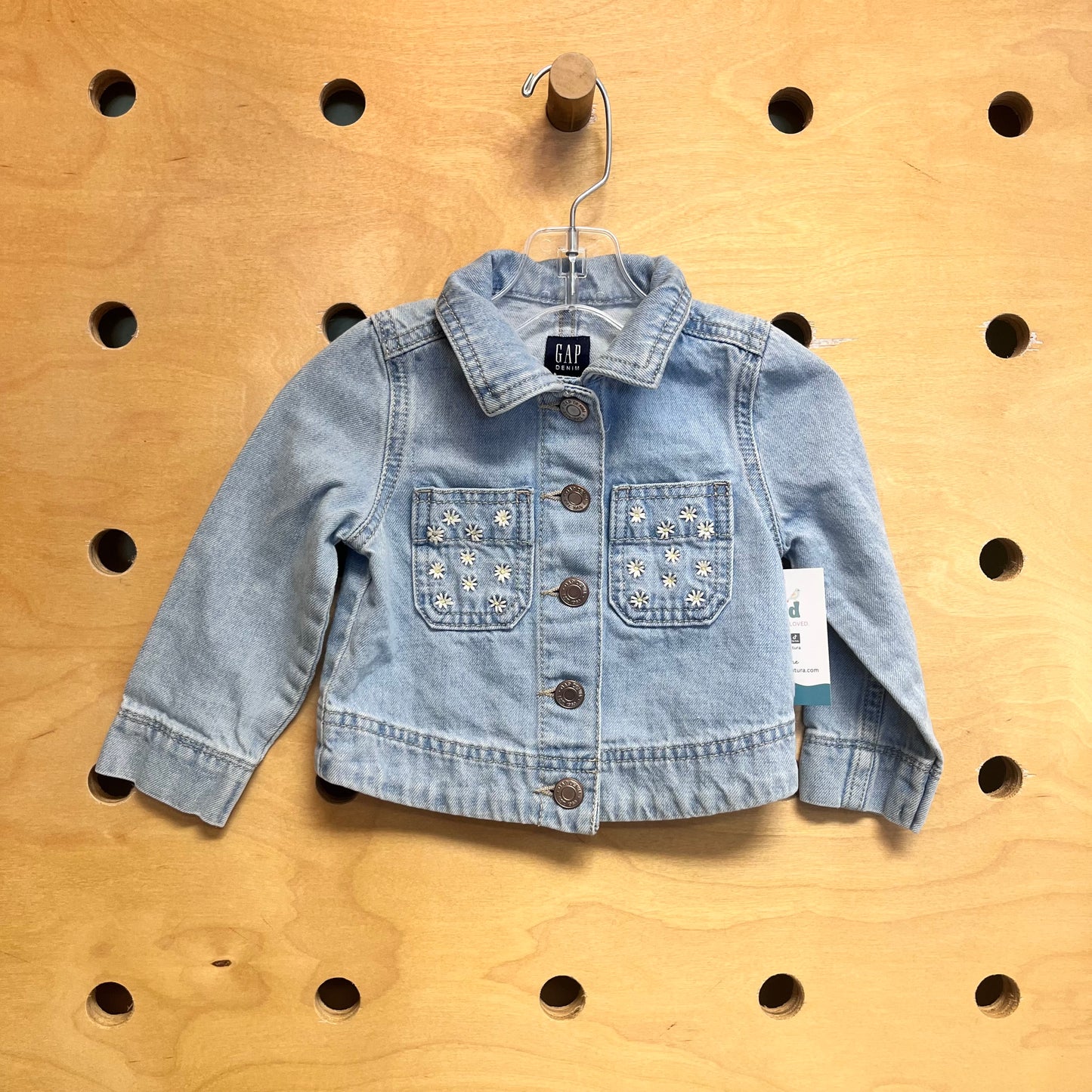 Floral Pocket Denim Jacket