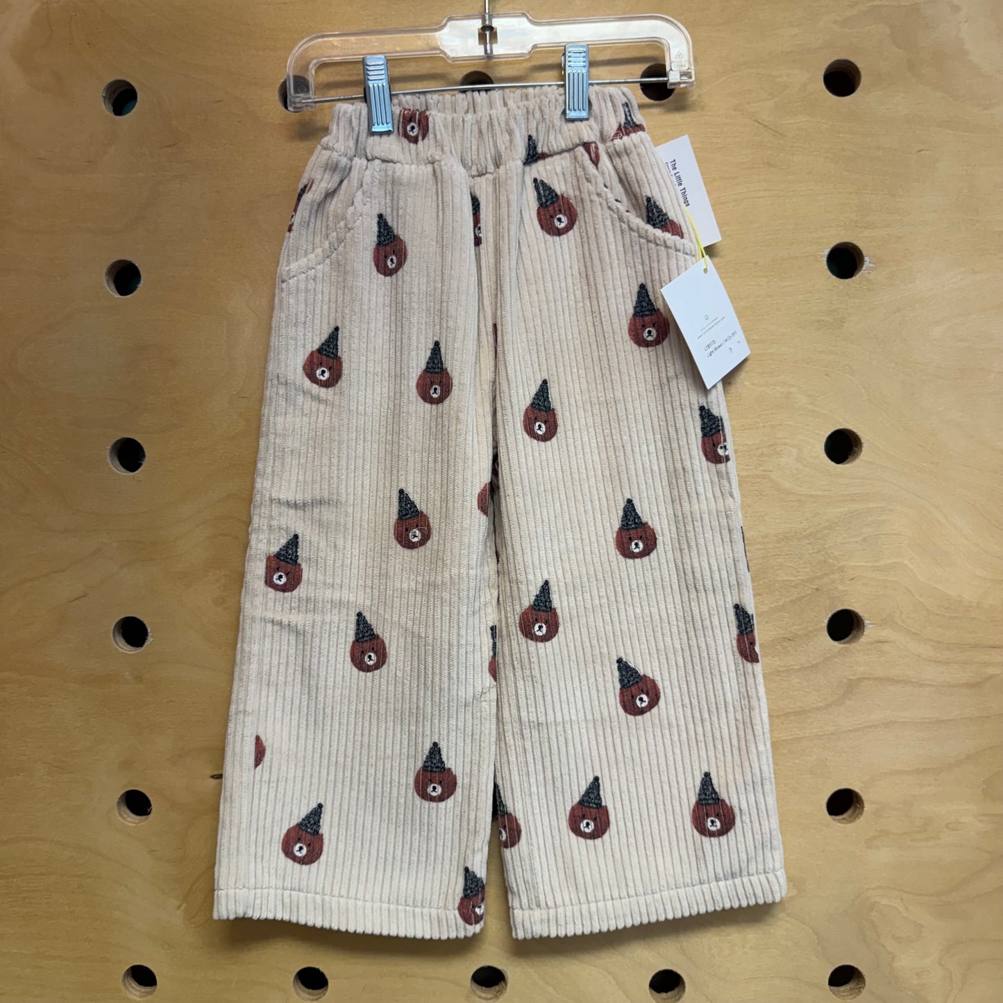 Cream Cord Bears Pants NEW!!