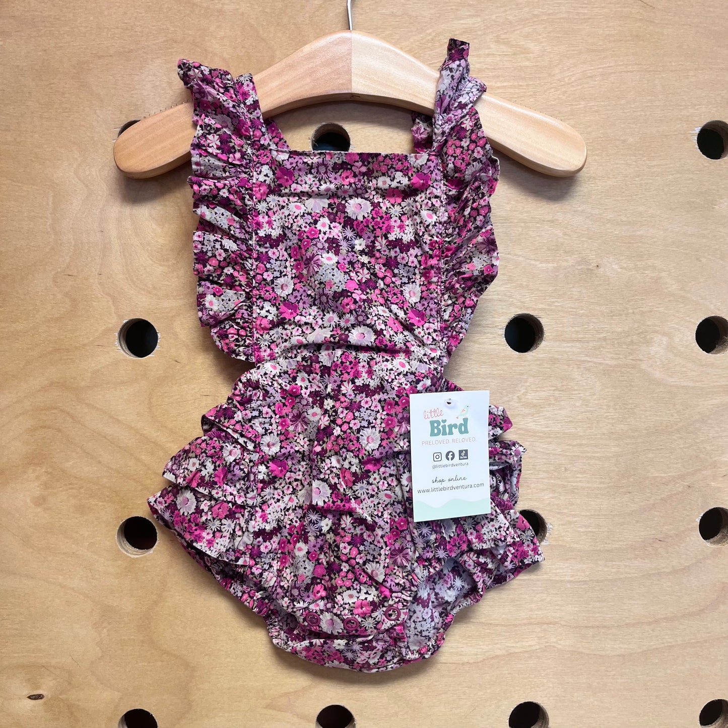 Purple/Pink Floral Romper