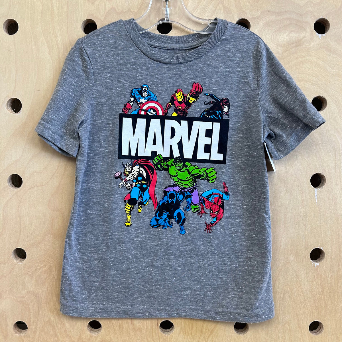 Grey Marvel Tee