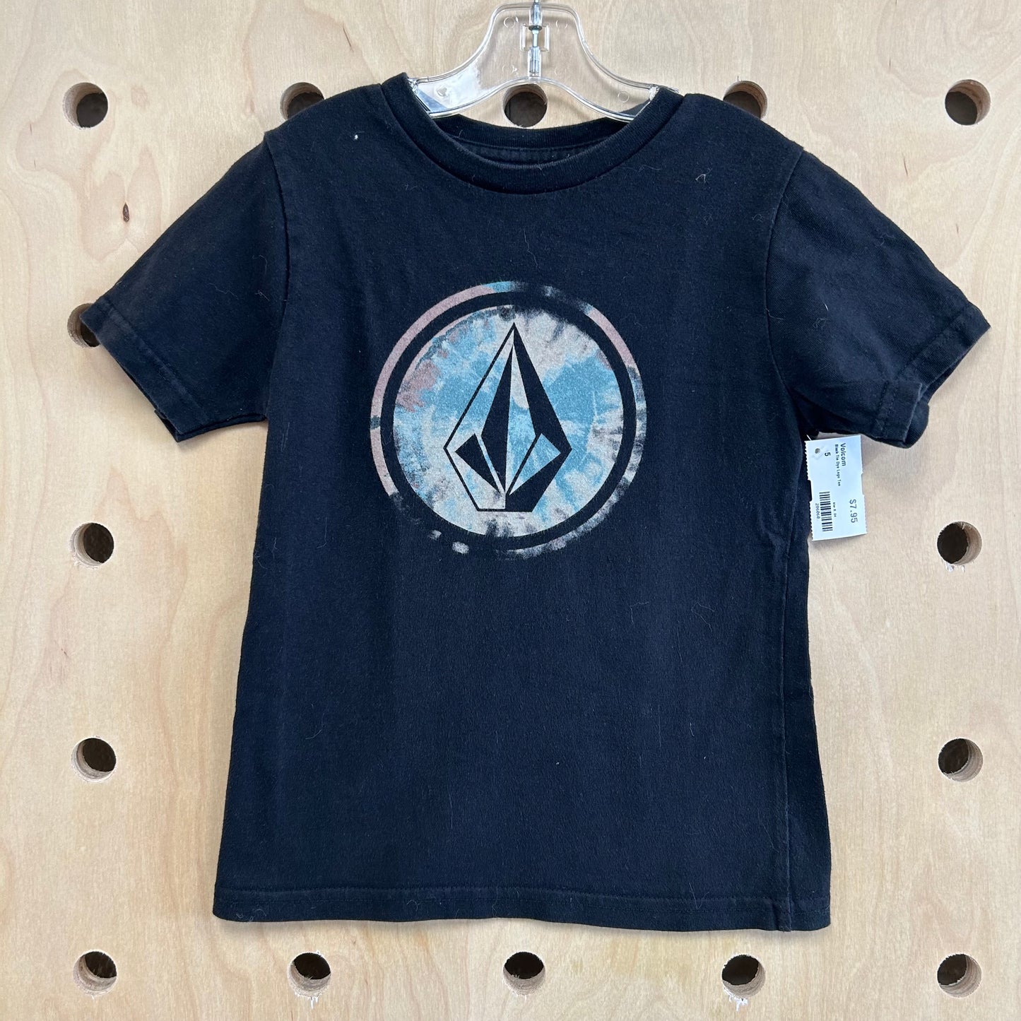 Black Tie Dye Logo Tee