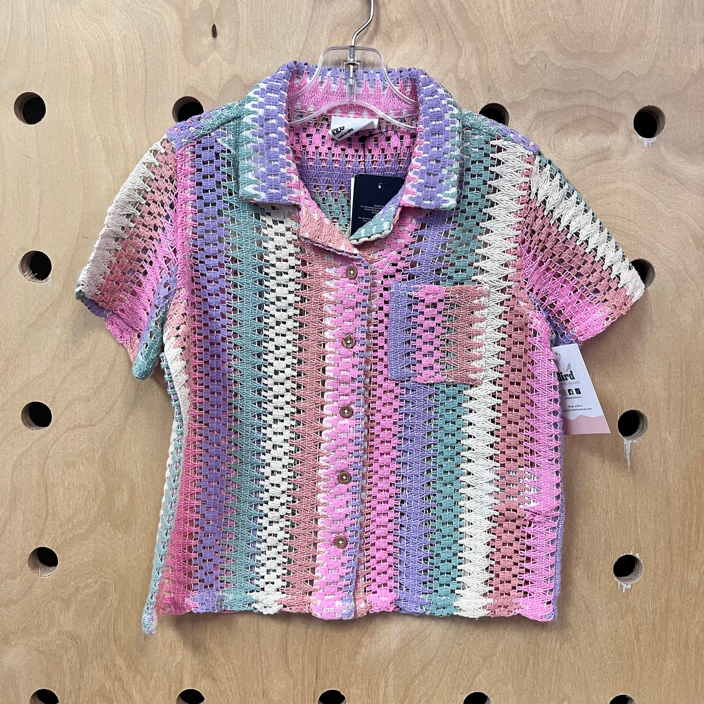 Rainbow Stripe Resort Shirt NEW!