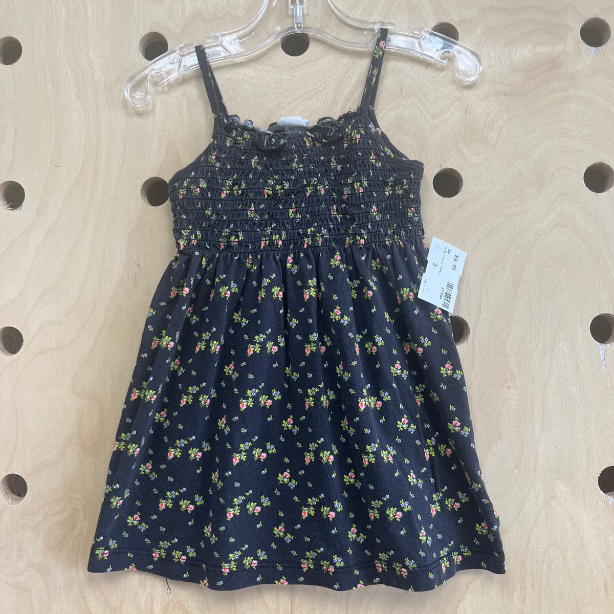 Grey Floral Dress