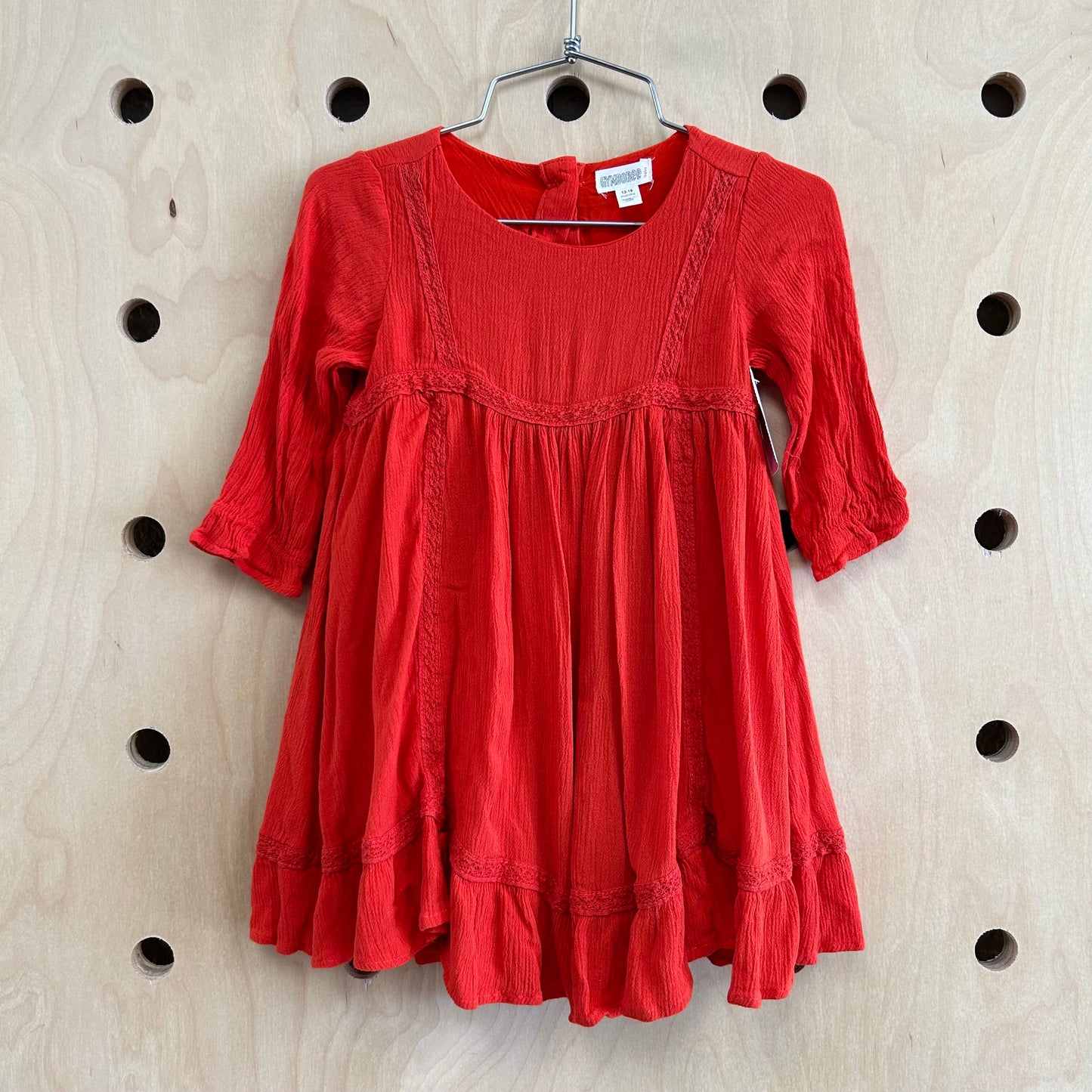 Orange Gauze Dress