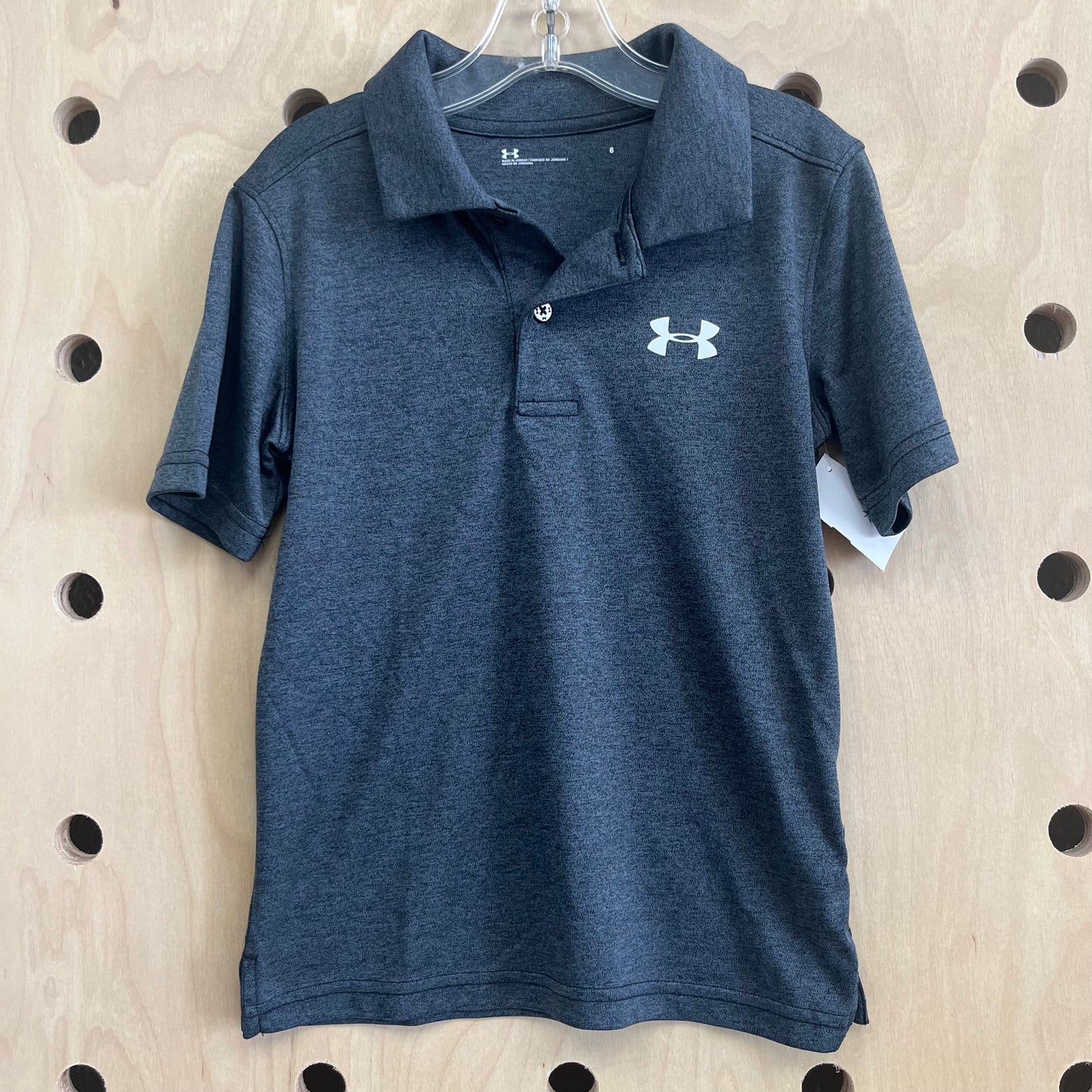 Dark Grey Active Polo Tee