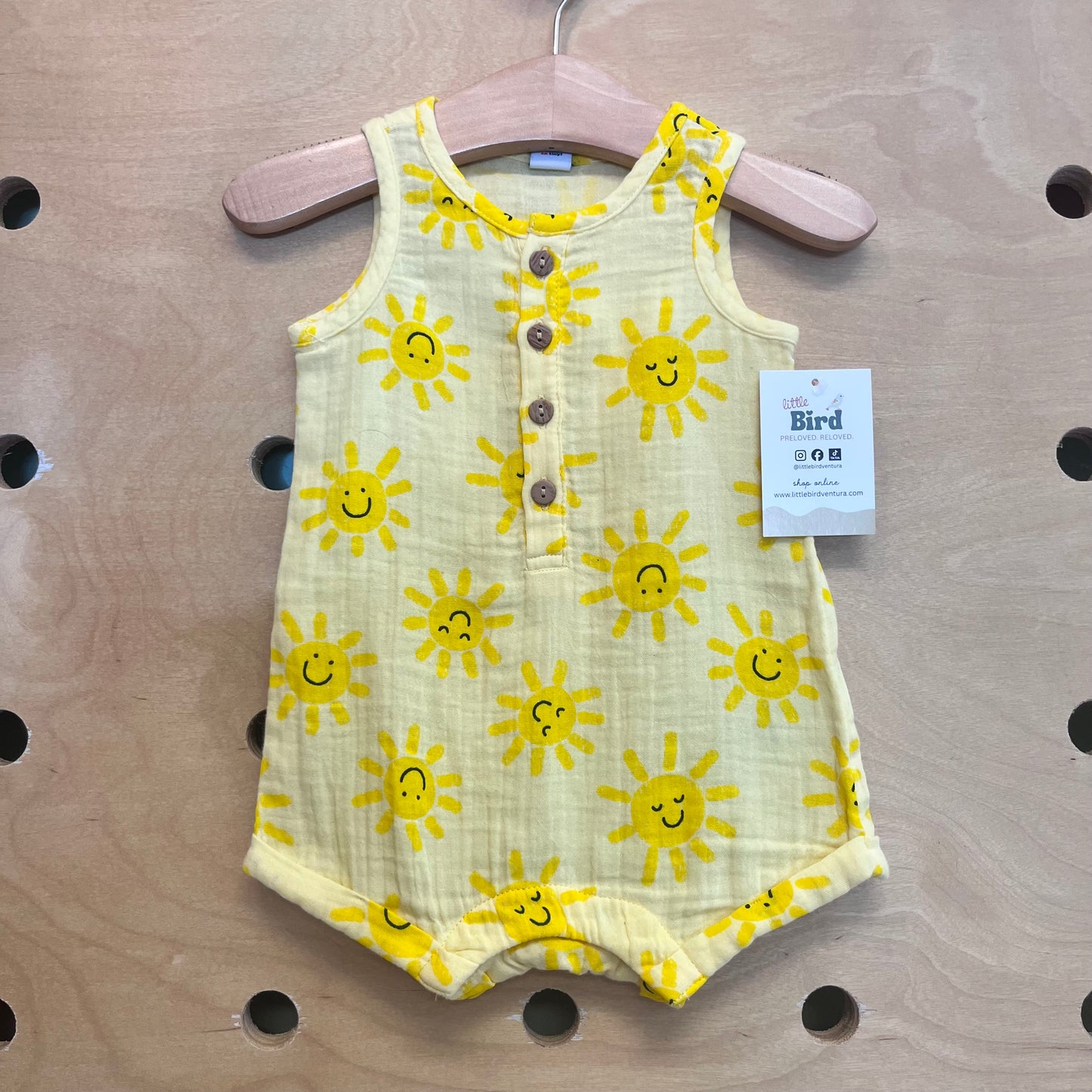 Yellow Sunny Gauze Romper NEW!