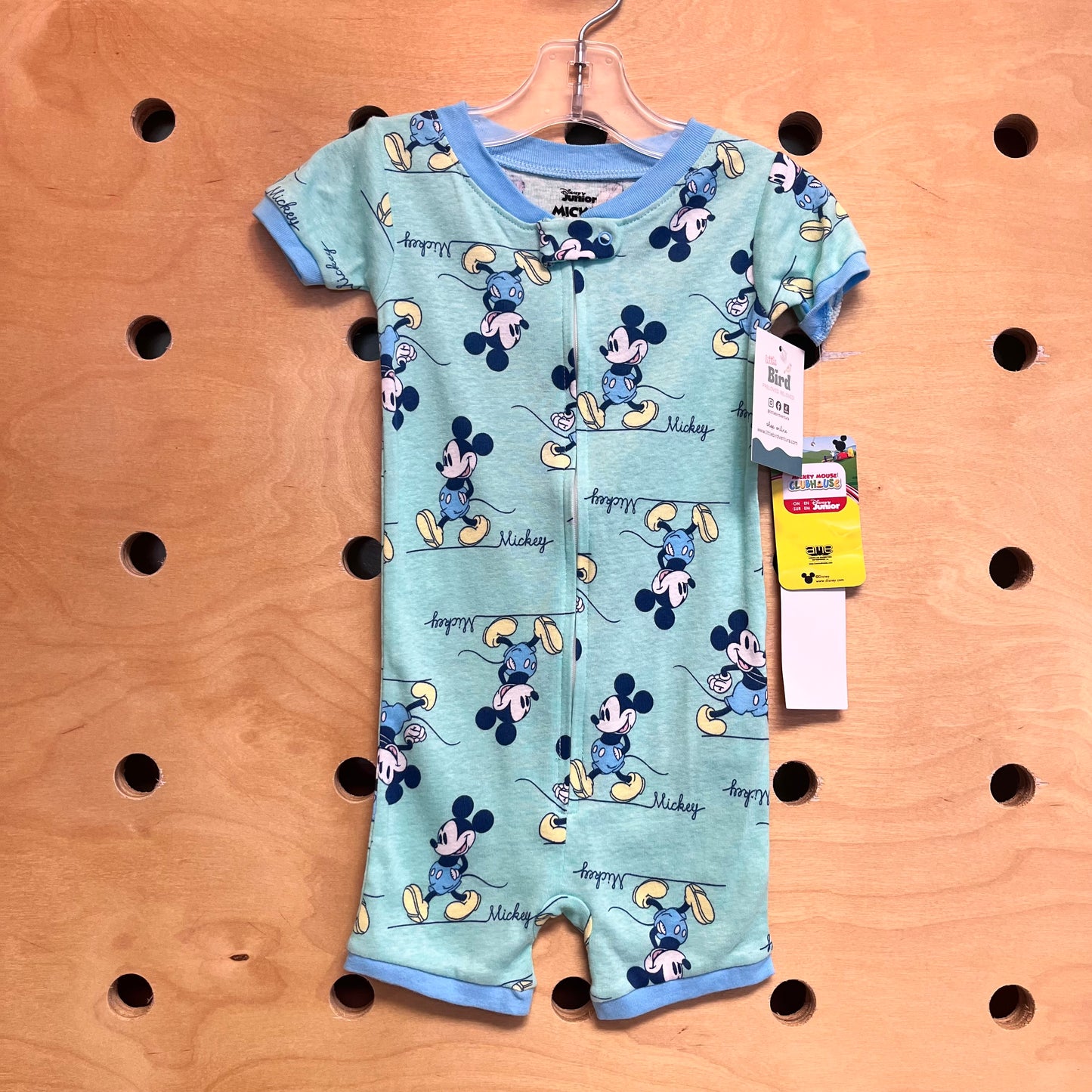 Green Mickey Zip Shorty NEW!