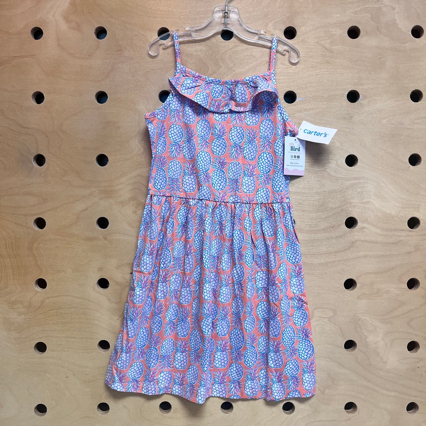 Peach/Pink Pineapple Tank Dress NEW!!