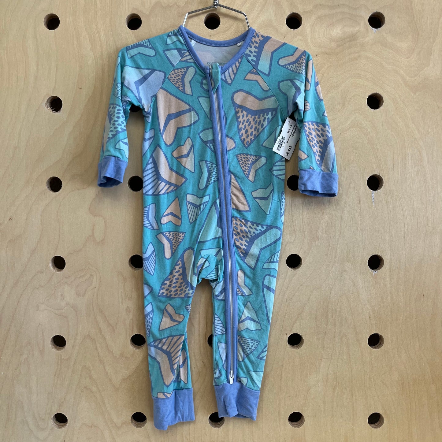 Blue Shark Tooth Bamboo Zippy