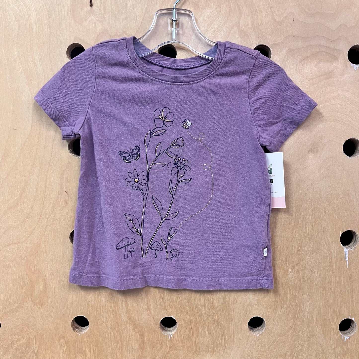 Purple + Gold Garden Tee