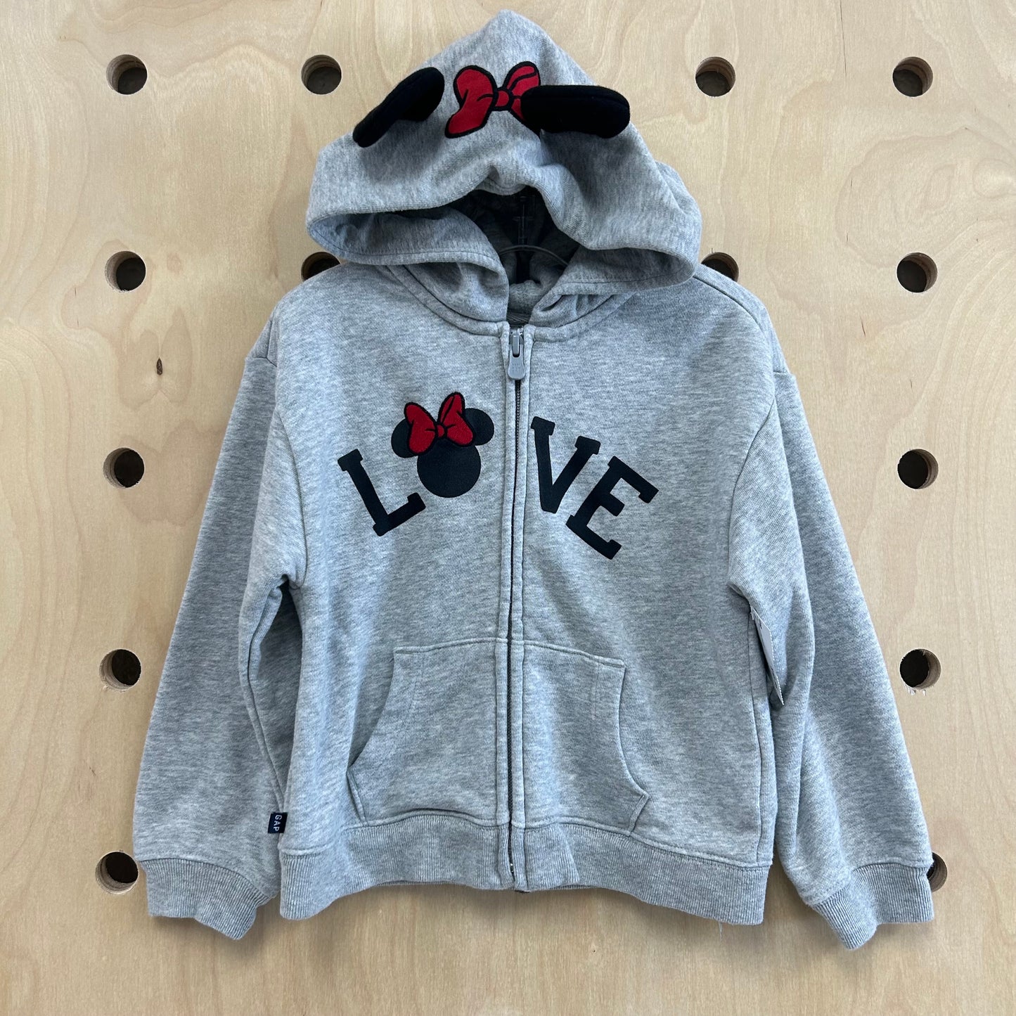 Grey Minnie Zip Hoodie