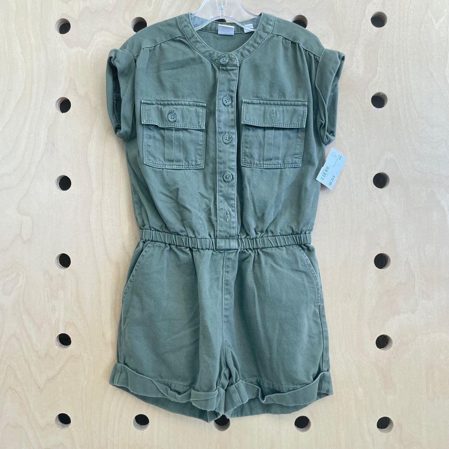 Olive Shorts Coverall