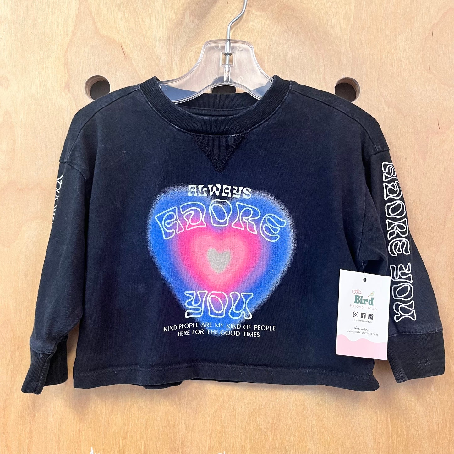 Black Always Explore Crop Top