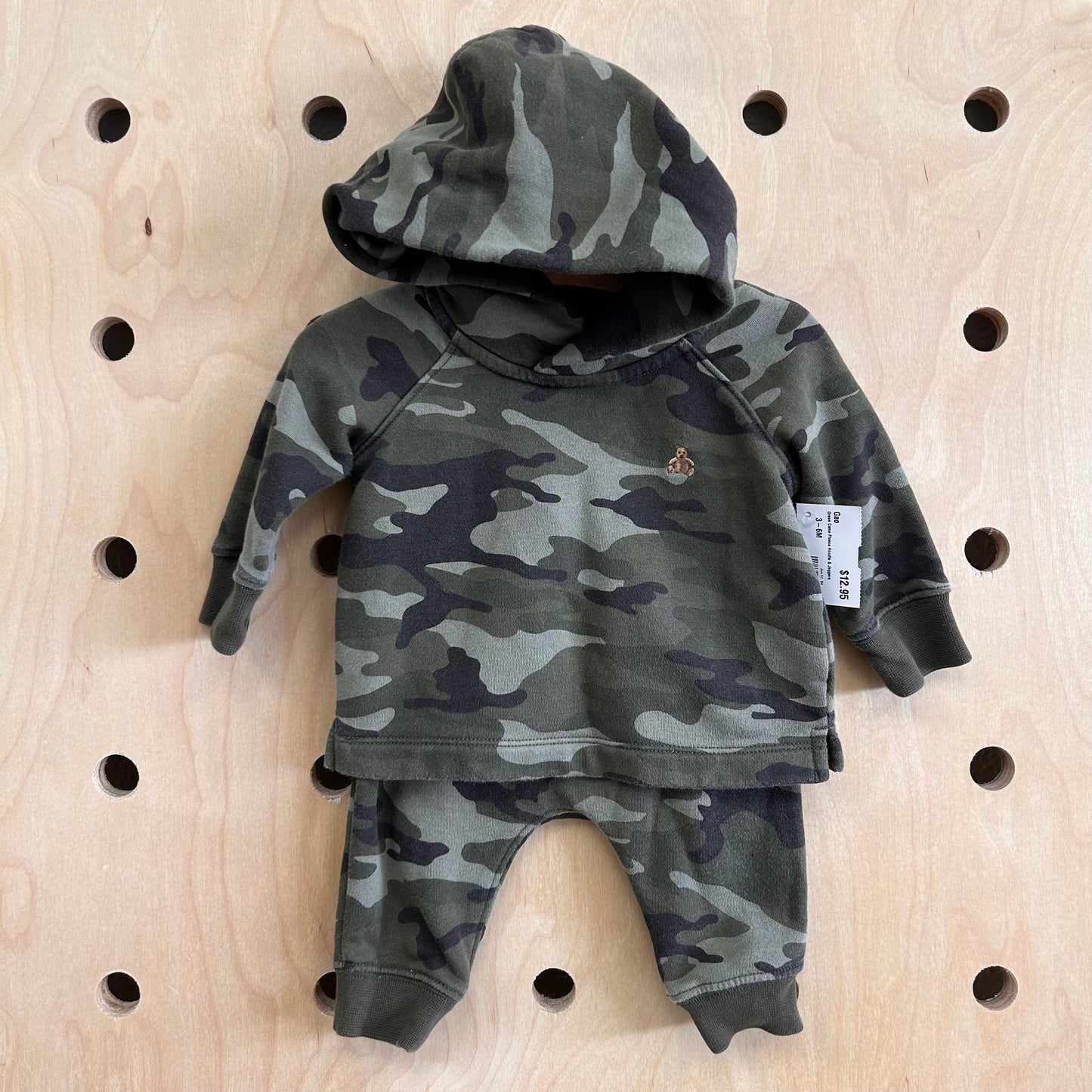 Green Camo Fleece Hoodie & Joggers