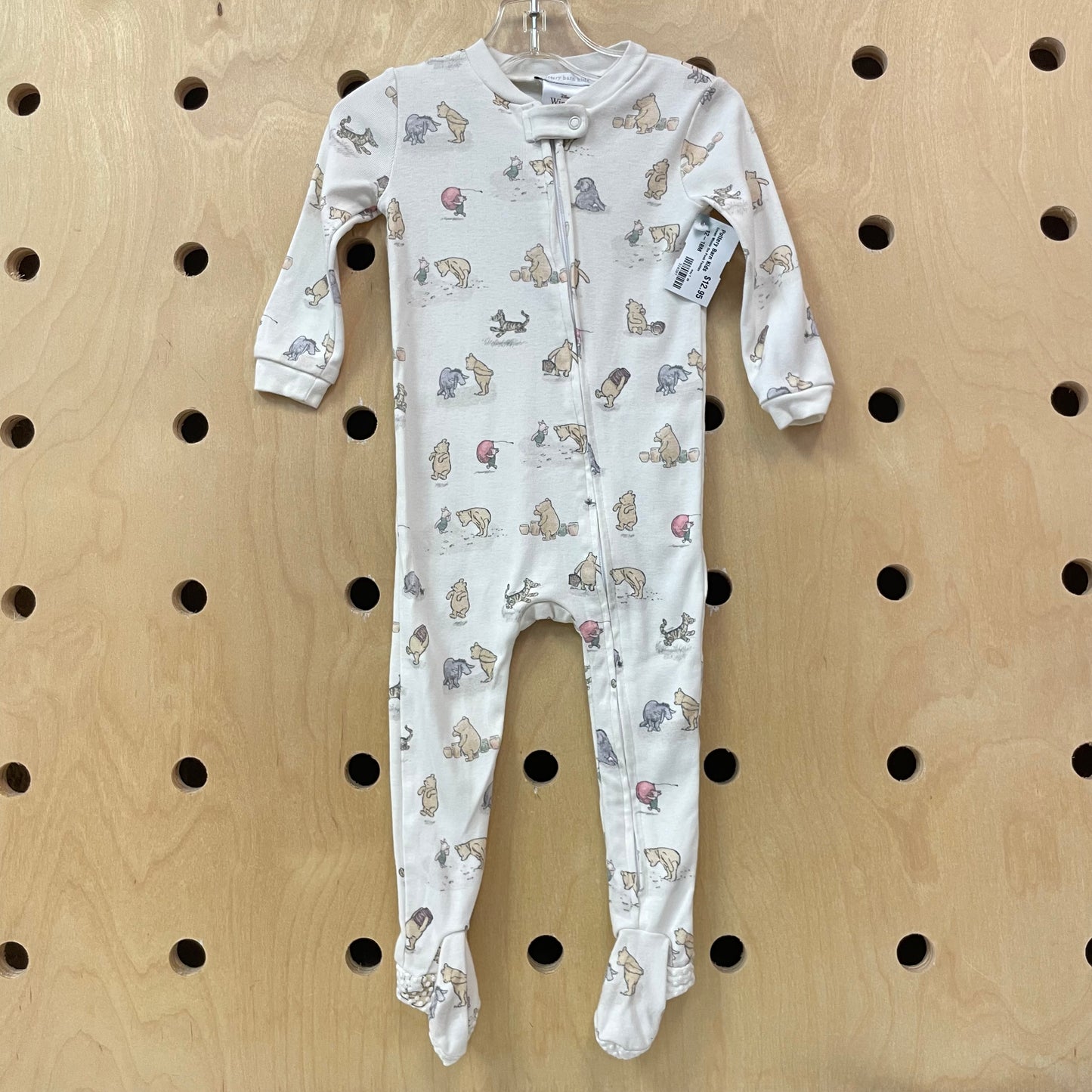 Cream Winnie the Pooh Footies