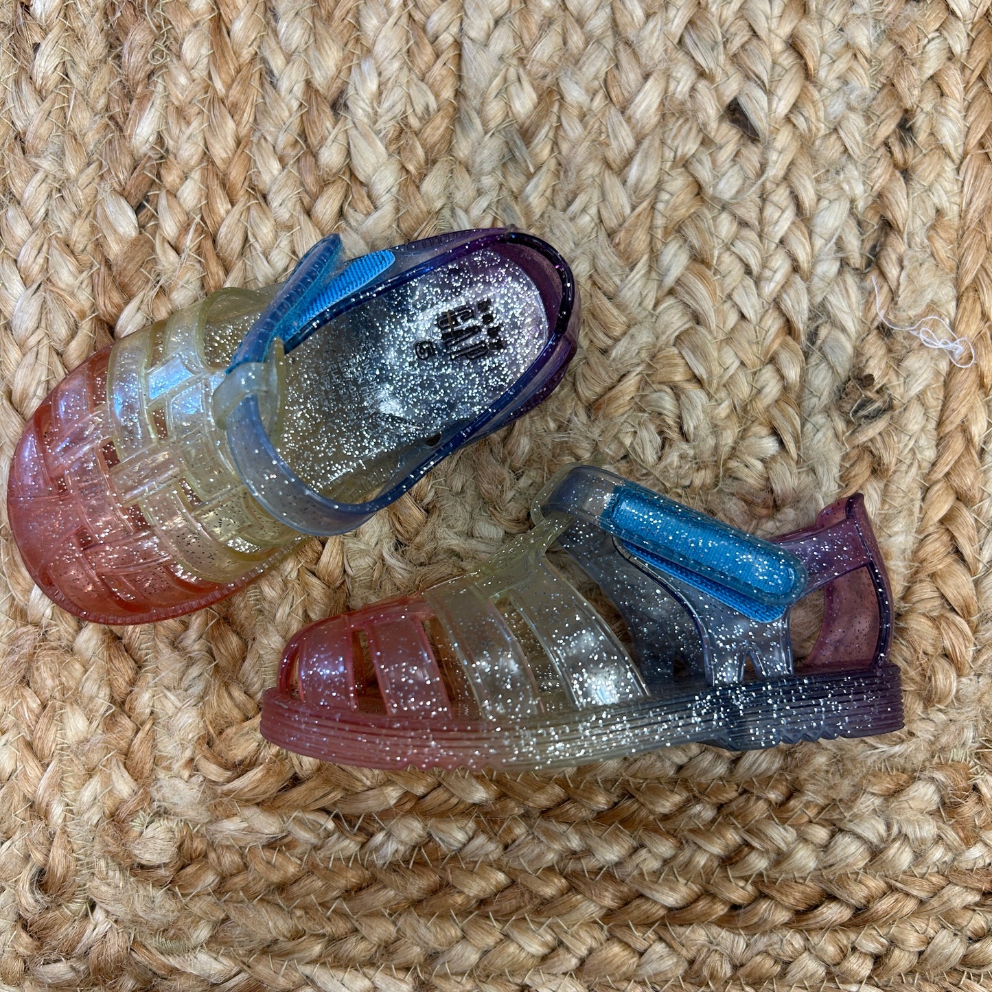 Colorful Glitter Jelly Sandals