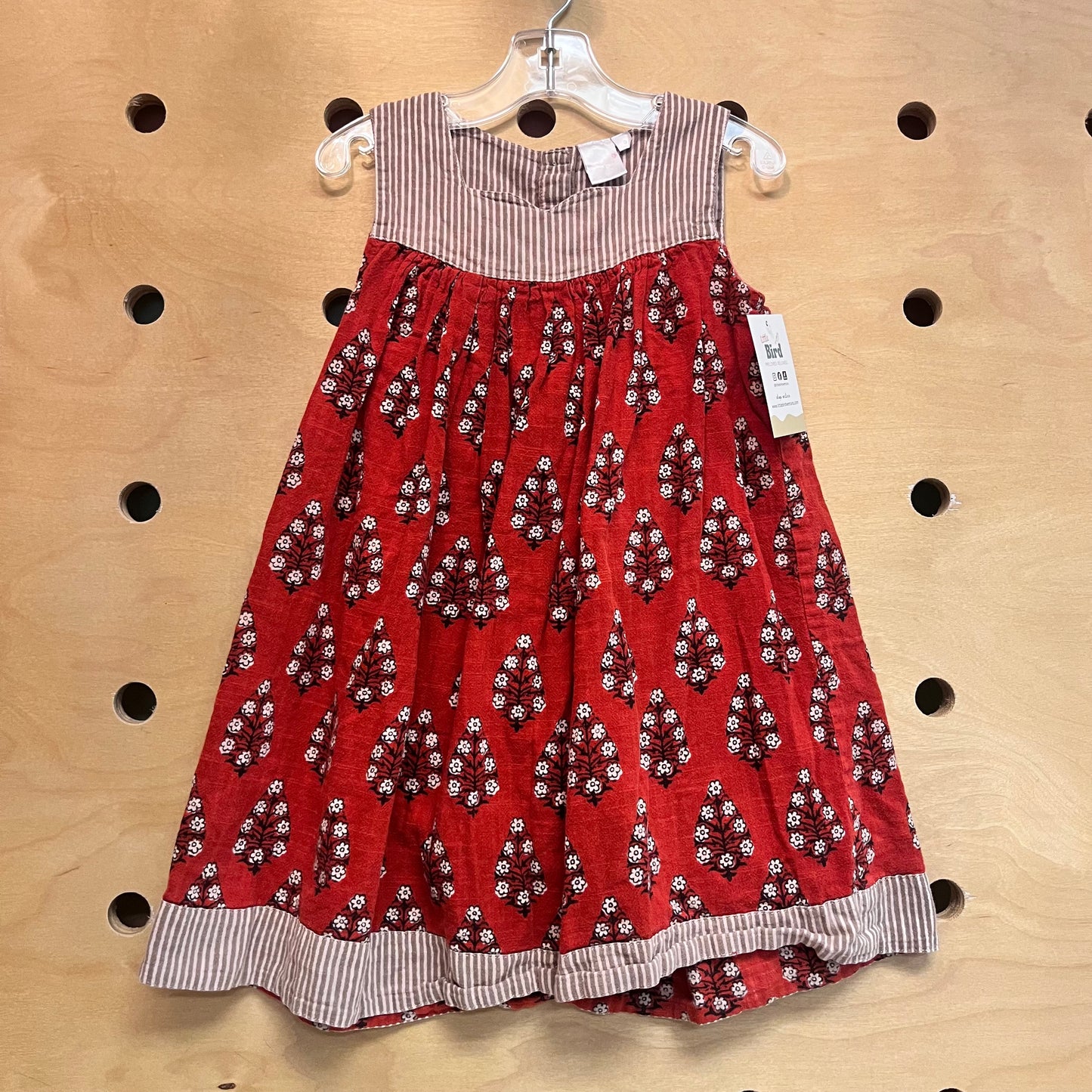 Beige/Red Floral Dress