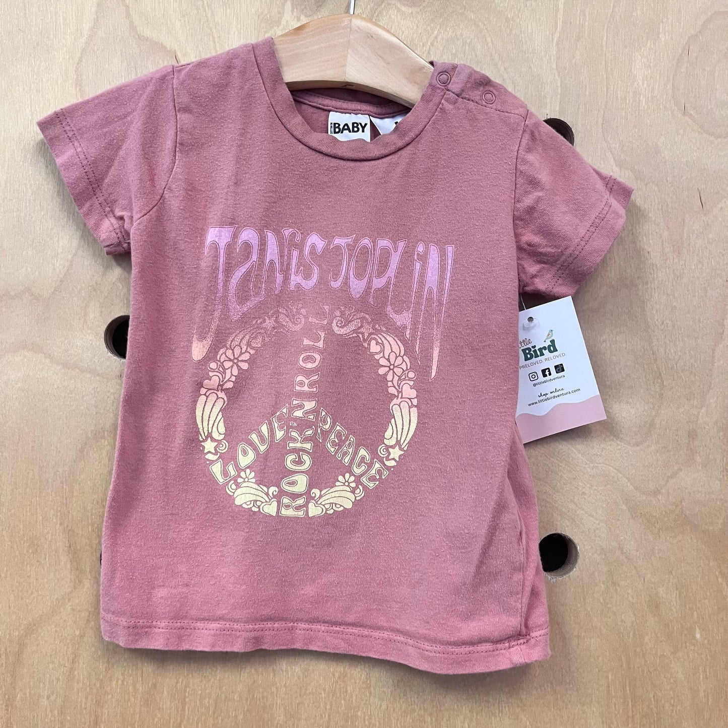 Pink Janis Joplin Tee