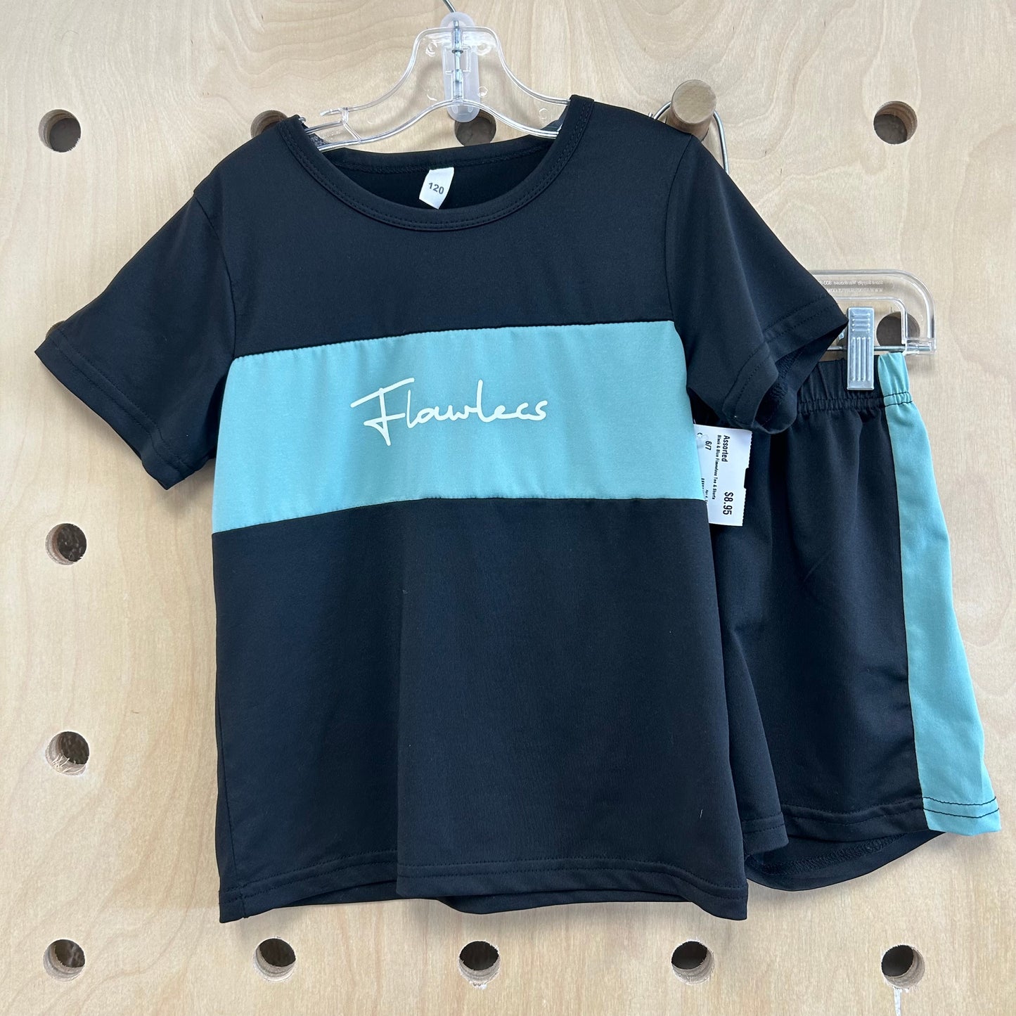 Black & Blue Flawless Tee & Shorts