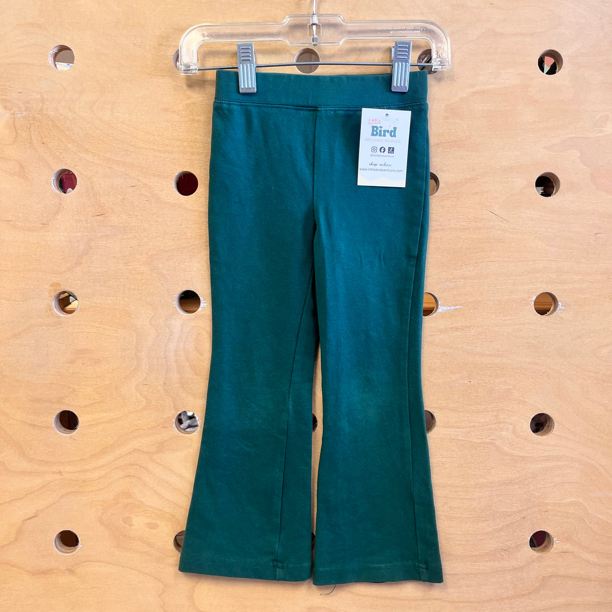 Green Flare Leggings