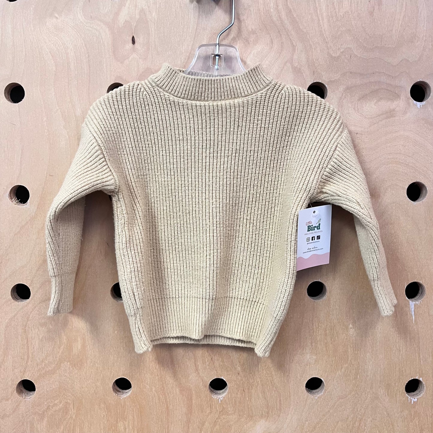 Yellow Mock Turtleneck Sweater
