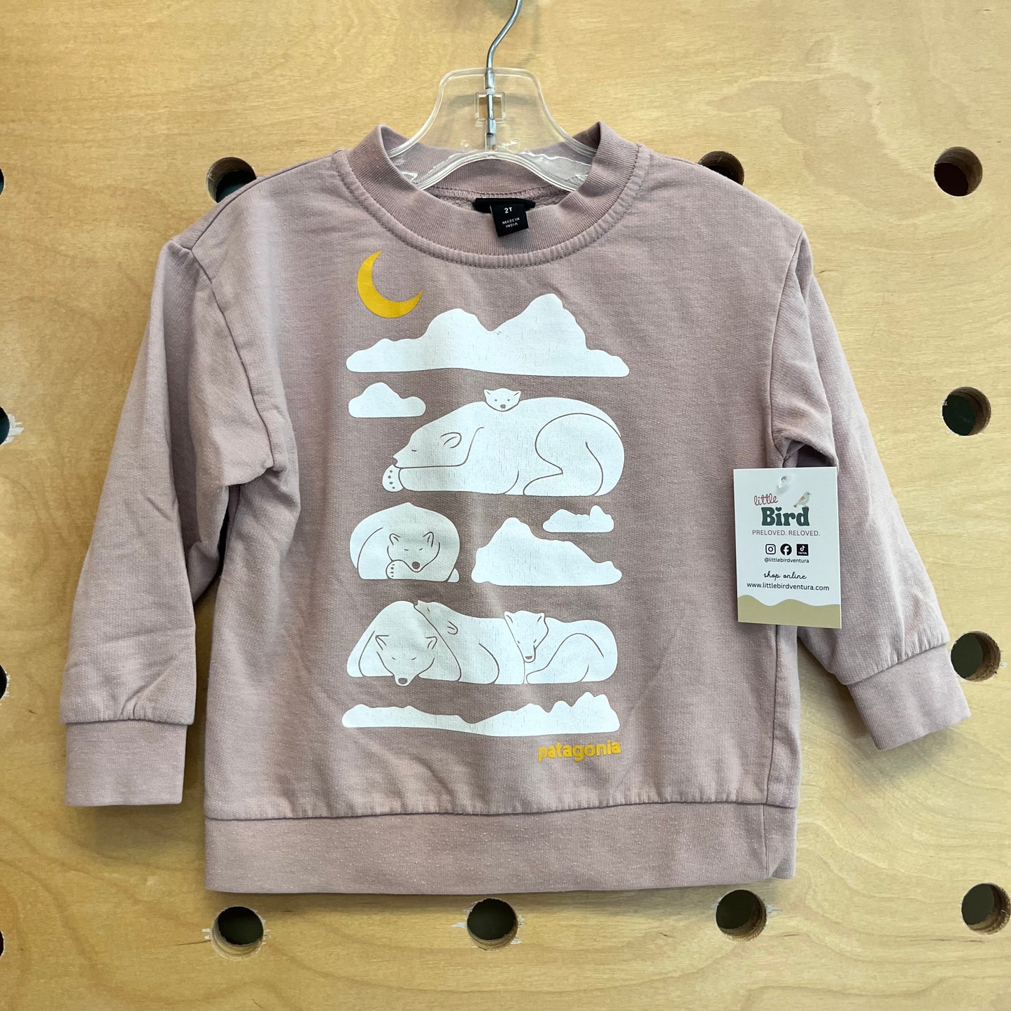 Mauve Polar Bear Pullover