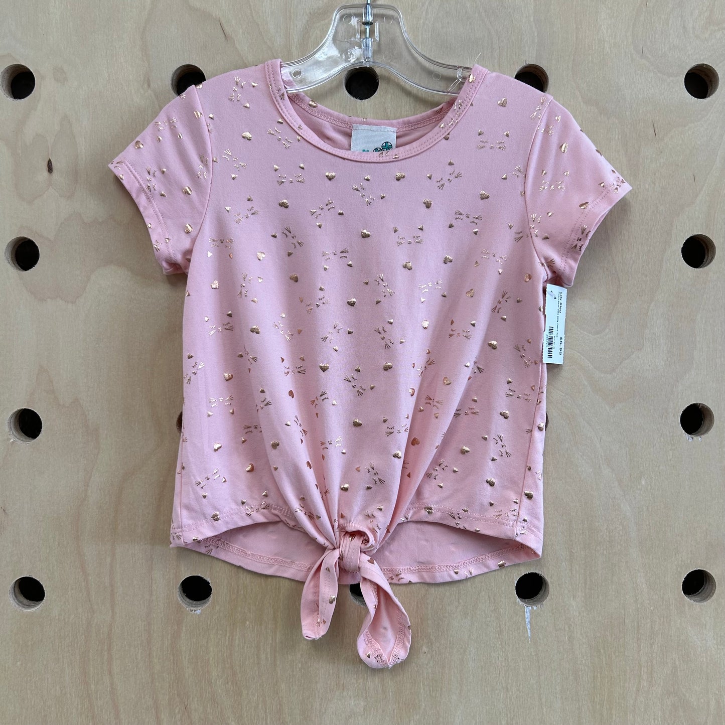 Pink+Rose Gold Kitty Faces Tee