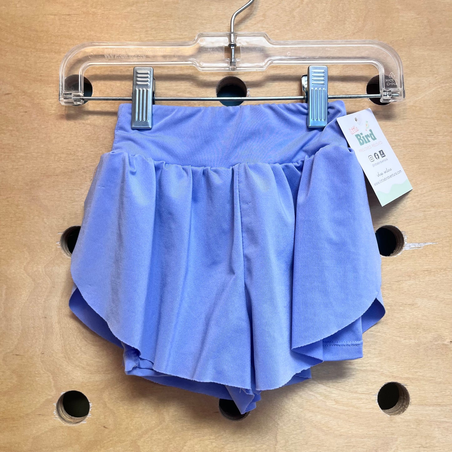 Lavender Flowy Athletic Shorts