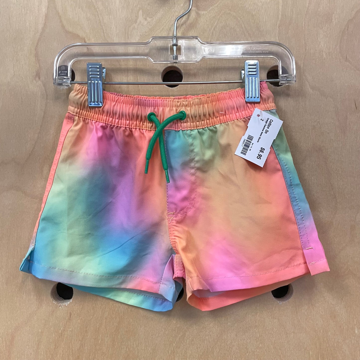 Orange Rainbow Swim Shorts