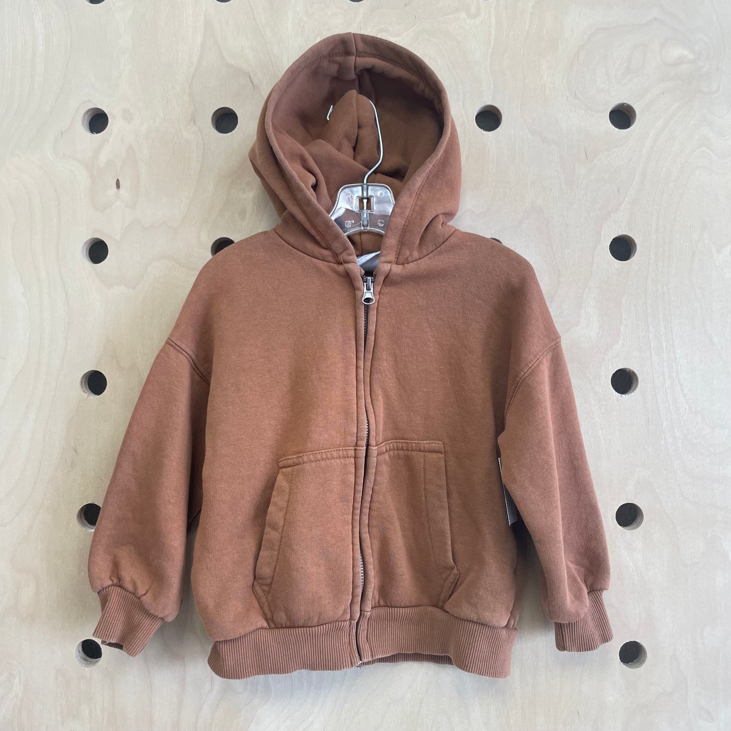 Brown Zip Hoodie