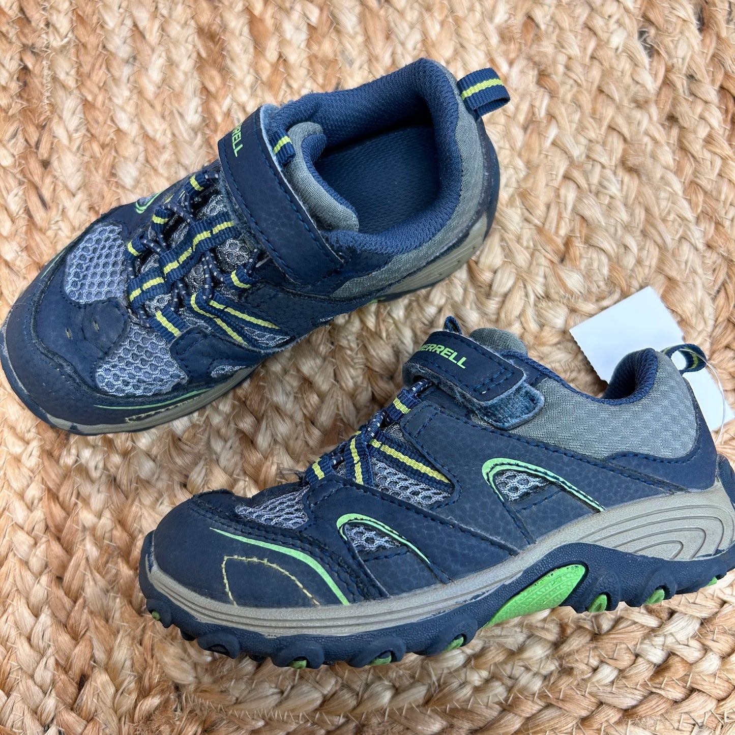 Blue & Green Active Hiking Sneakers