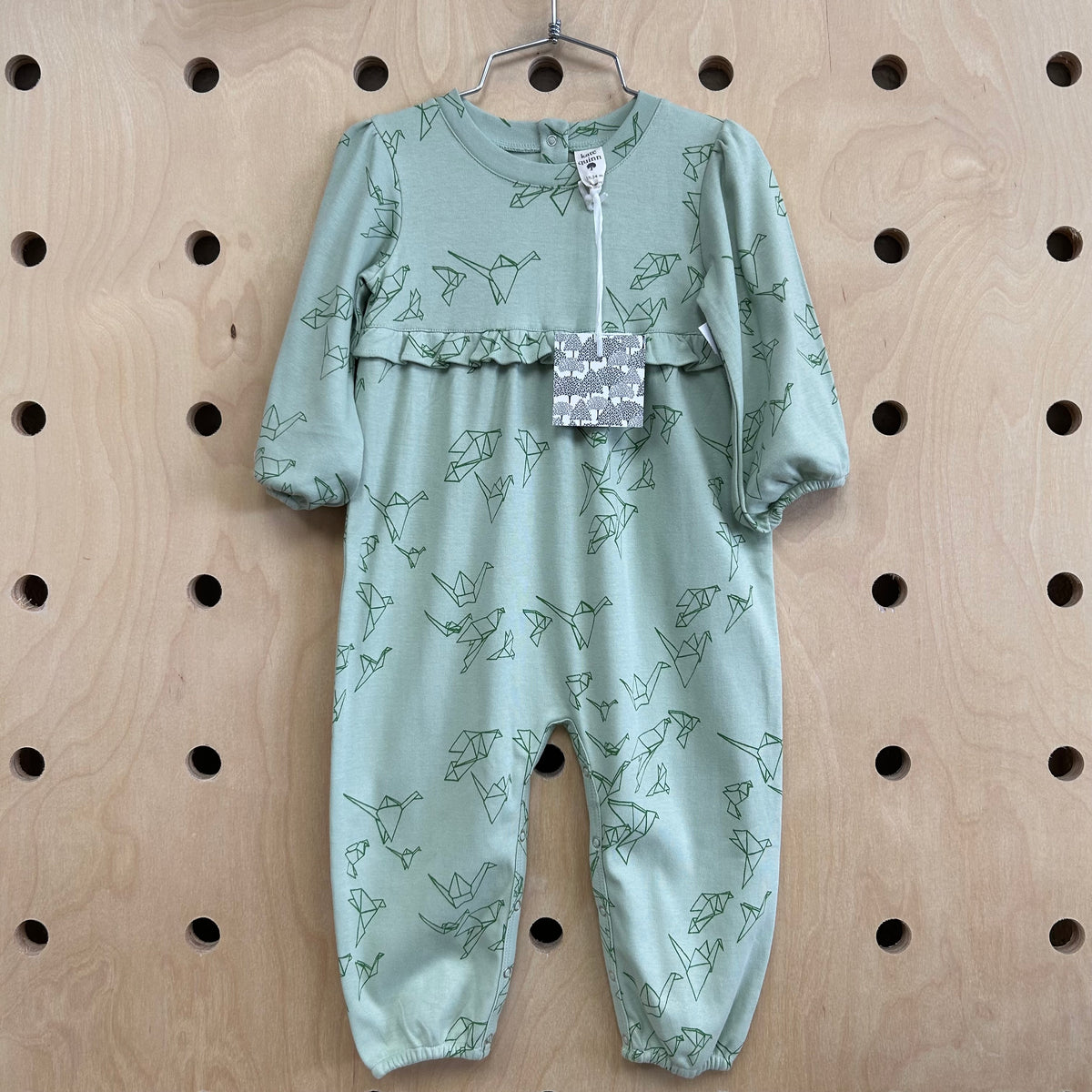 Green Origami Bird Romper NEW!