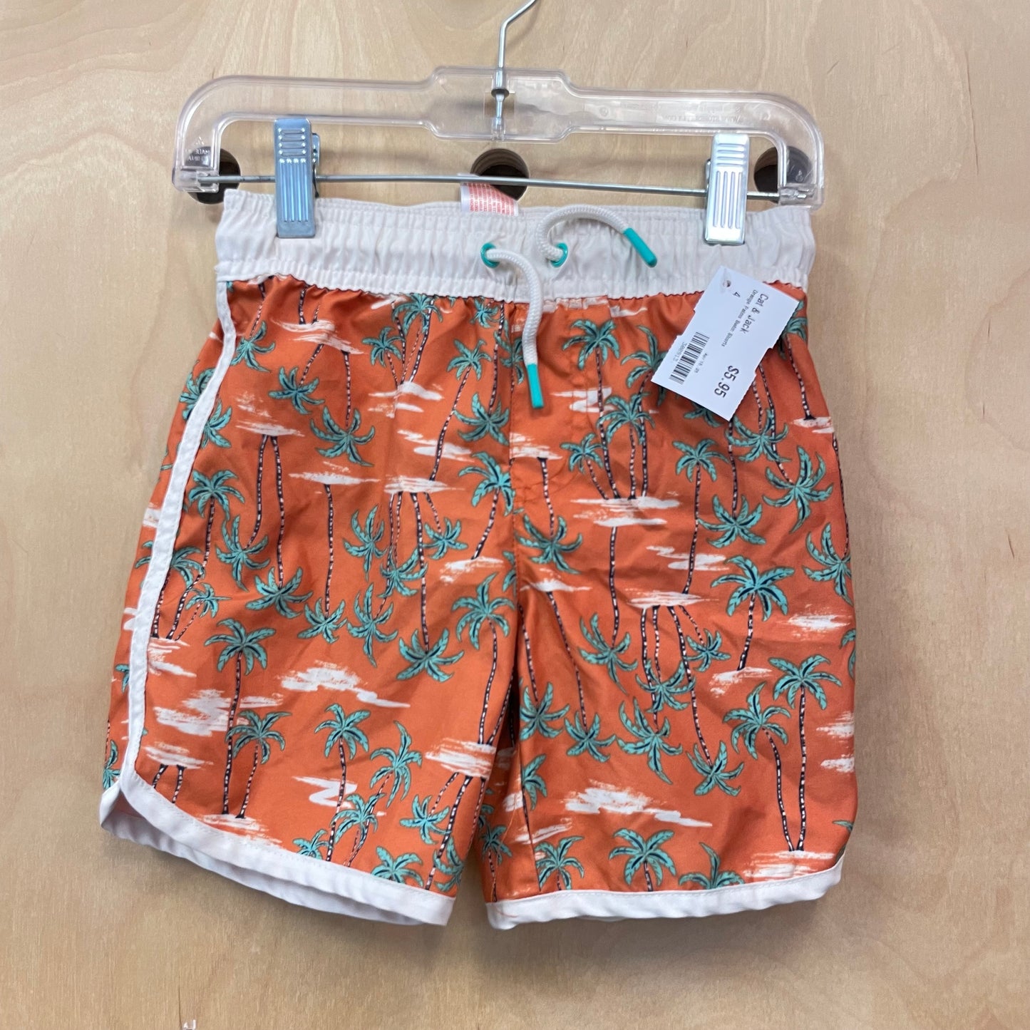 Orange Palms Swim Shorts