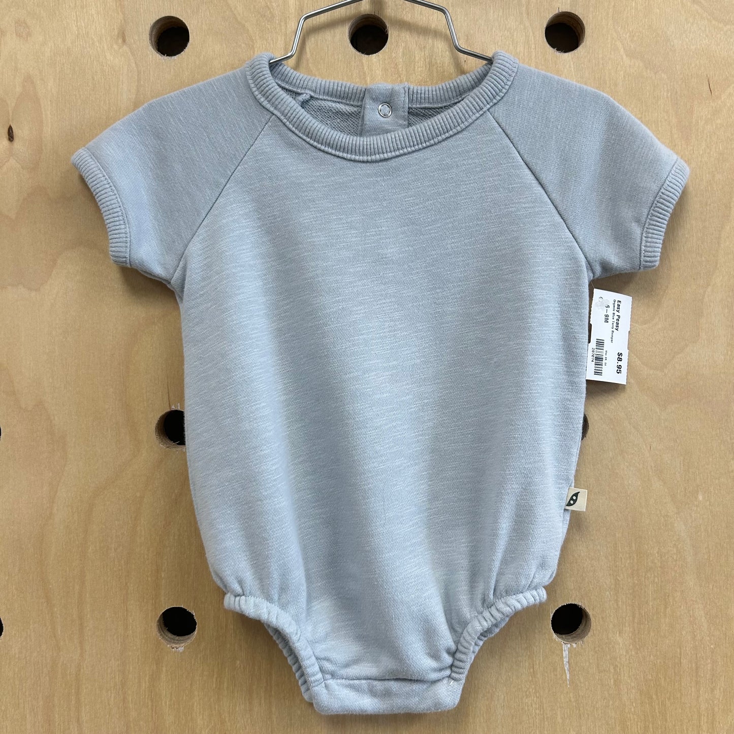 Organic Blue Terry Romper