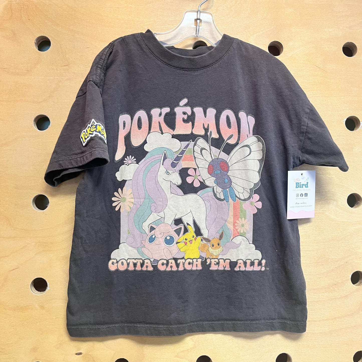 Grey Pokemon Floral Tee