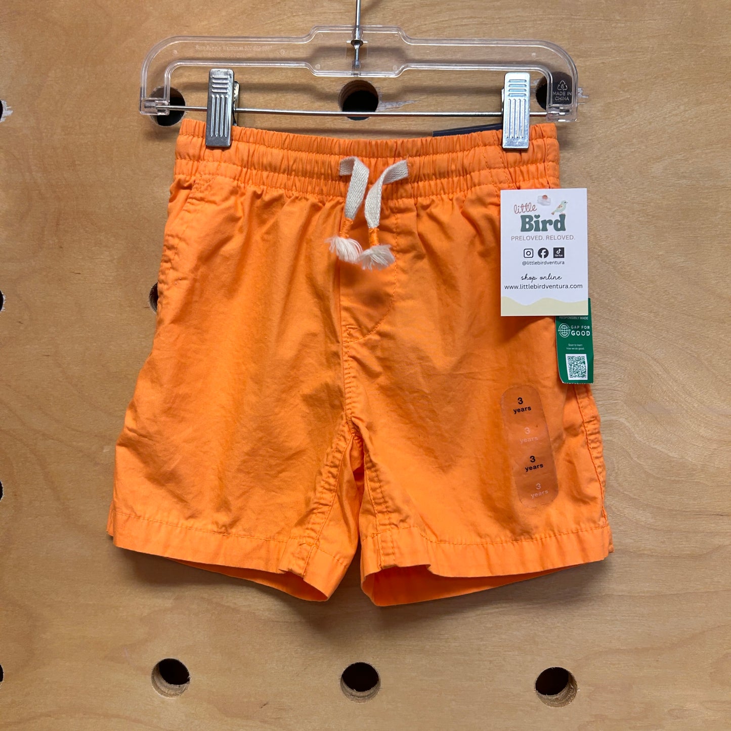 Orange Drawstring Shorts NEW!
