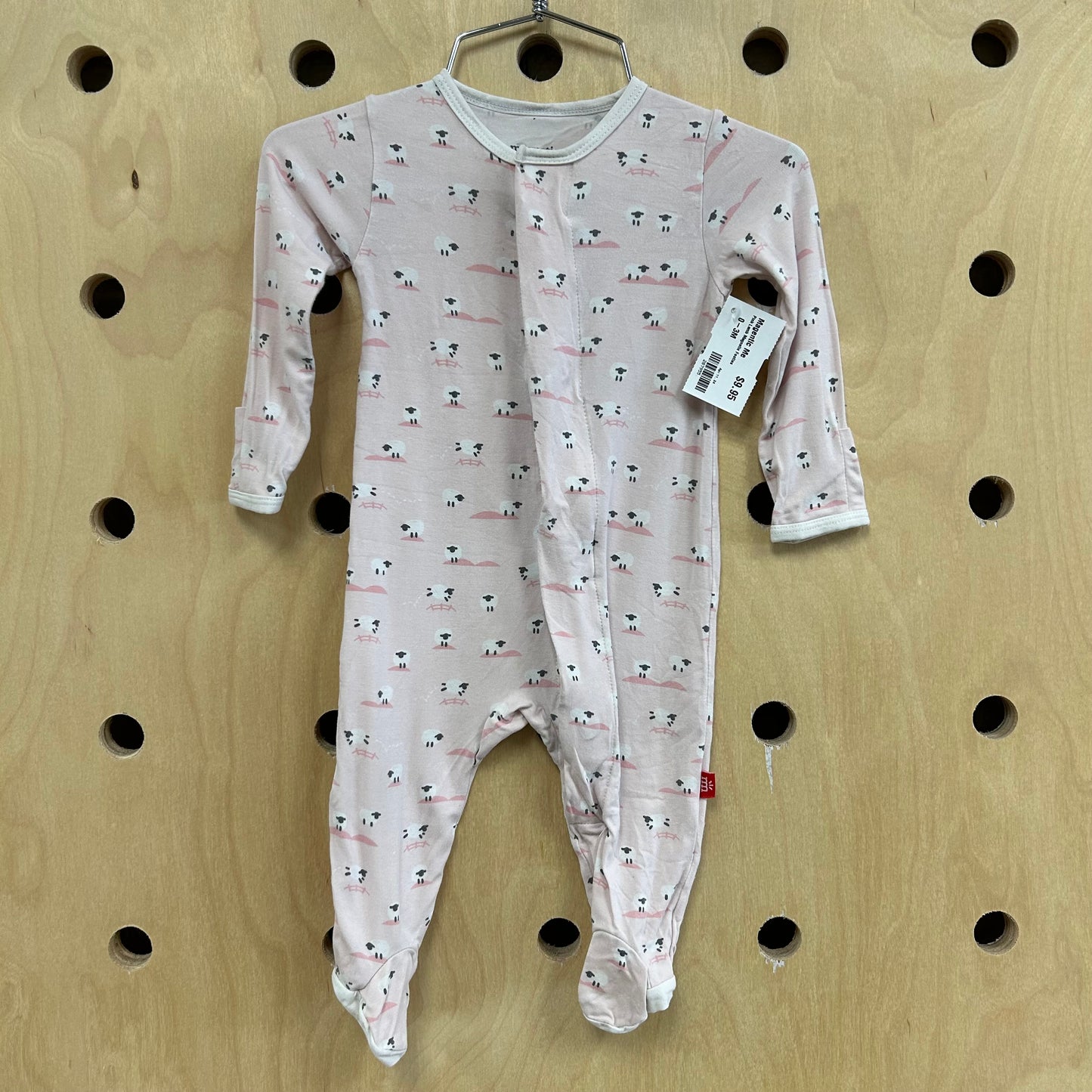 Pink Lamb Magnetic Footies