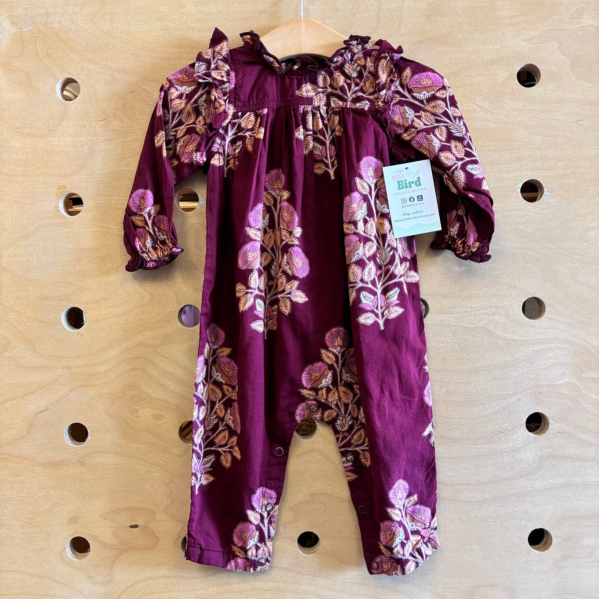 Plum Floral Romper