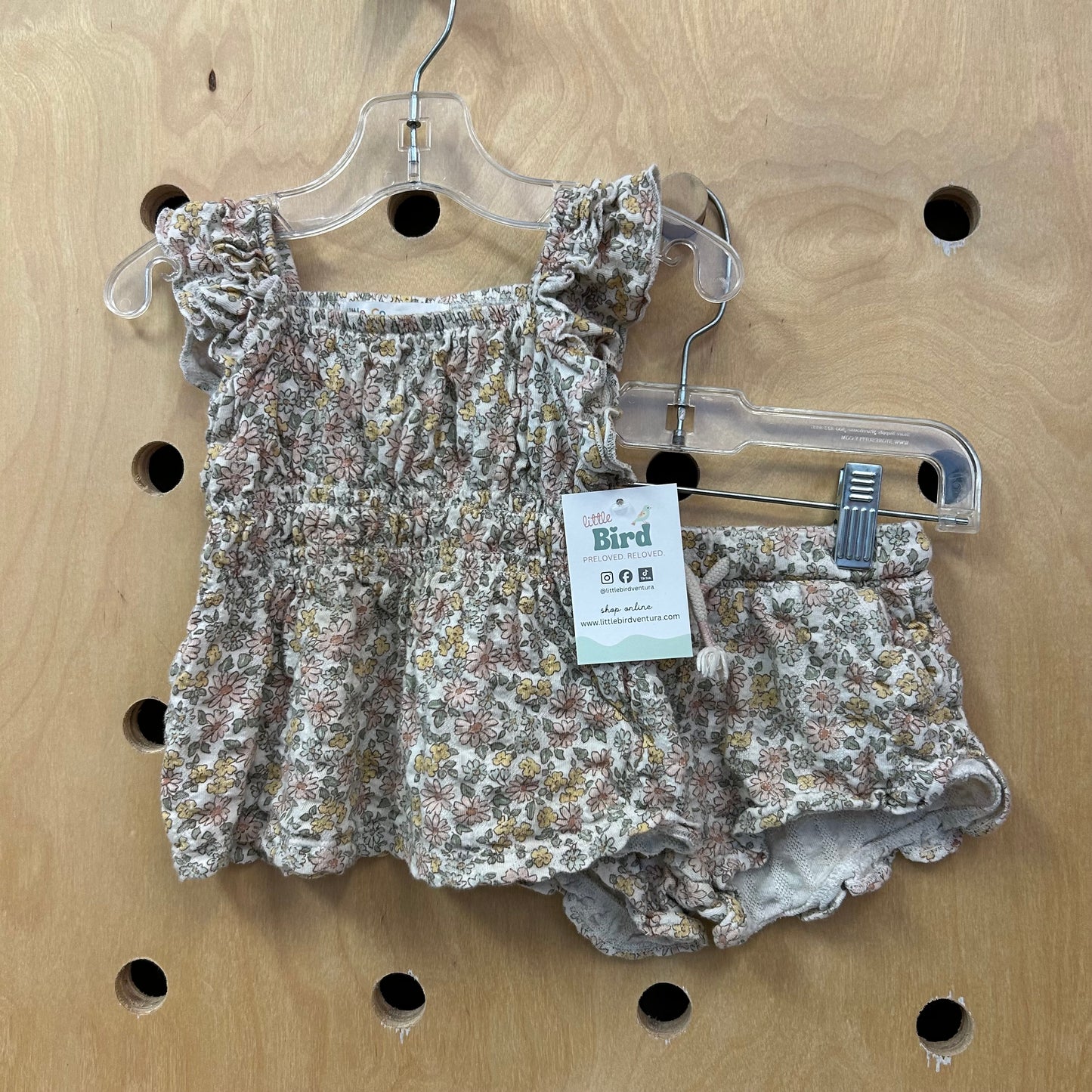 White Floral Organic Cotton Outfit