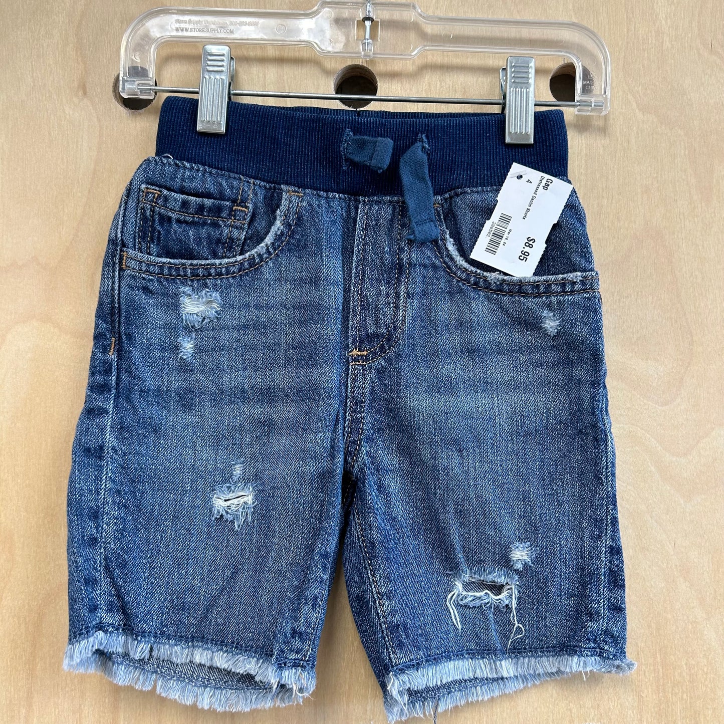 Distressed Denim Shorts