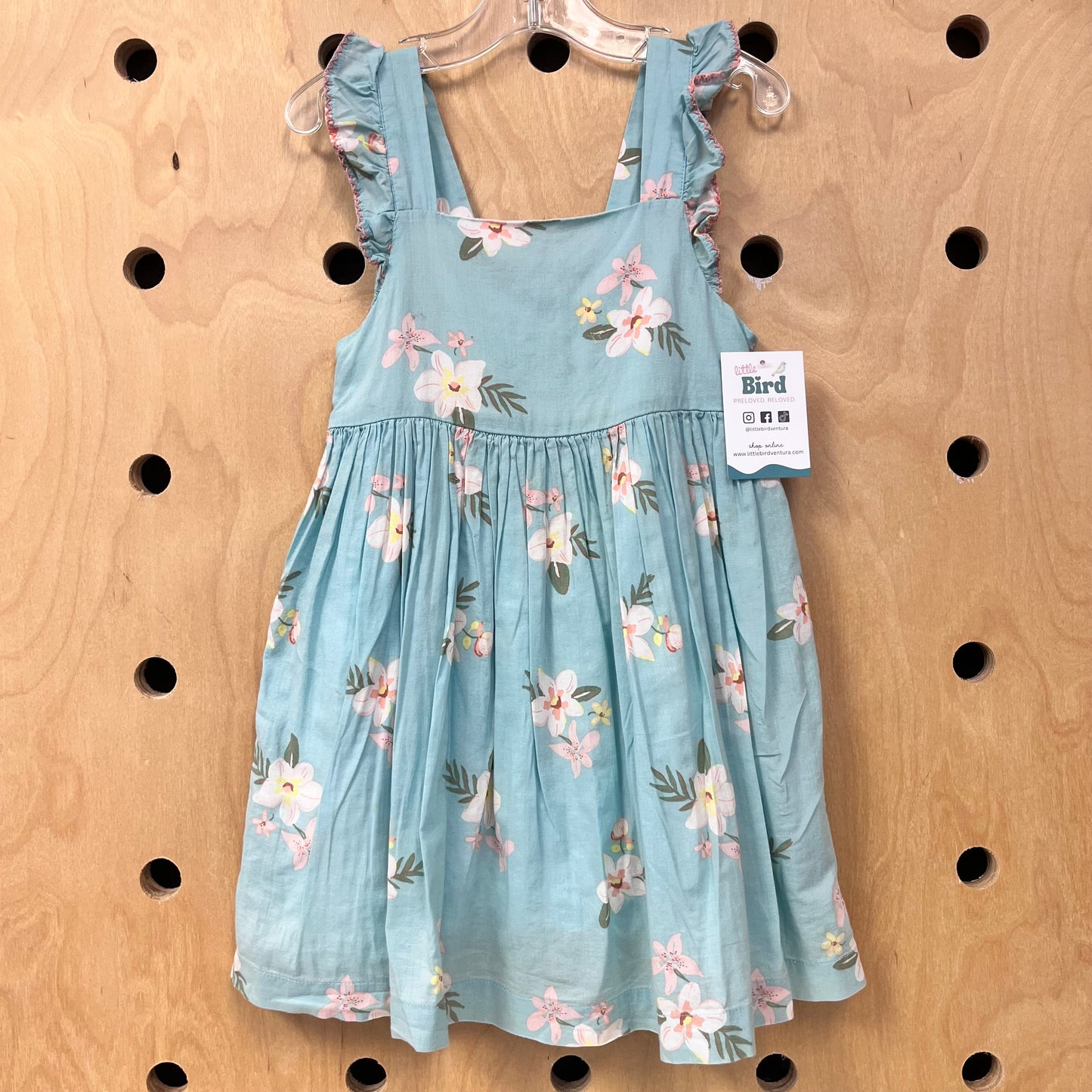 Aqua Plumeria Dress