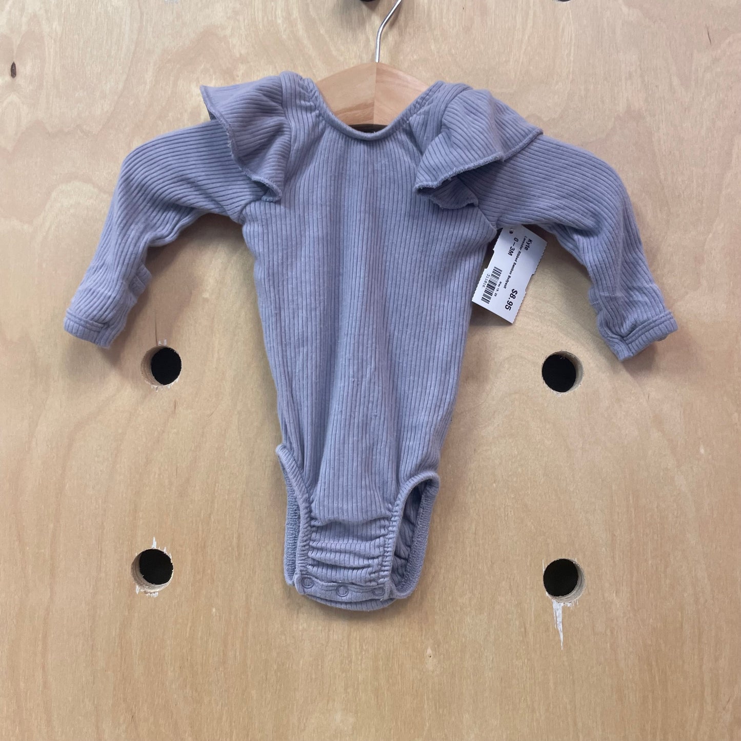 Lavender Ribbed Bamboo Bodysuit